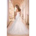 Роскошное свадебное платье русалка с кружевом